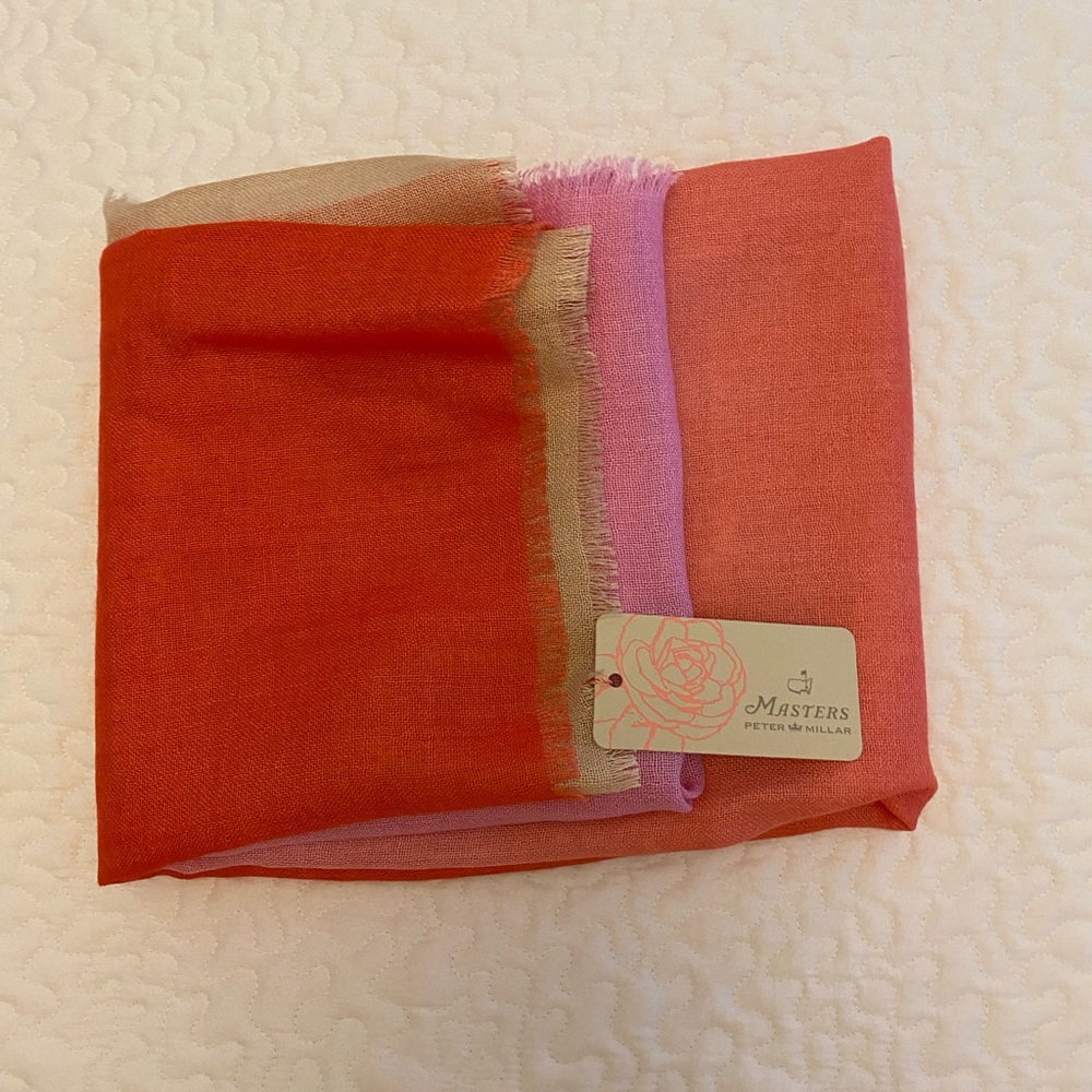 Brand new tags on, multi colored silk scarf - Picture 3 of 8